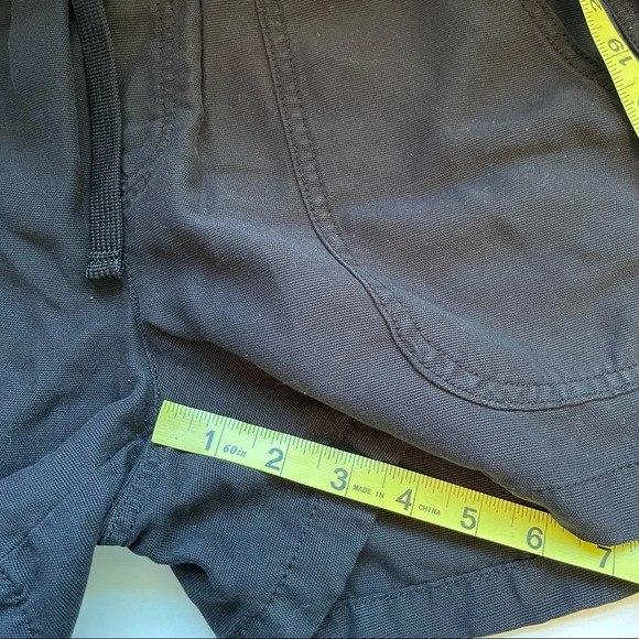 Maurices Black High Rise Drawstring Waist Pull-on Fabric Shorts Small Women’s - Picture 9 of 12
